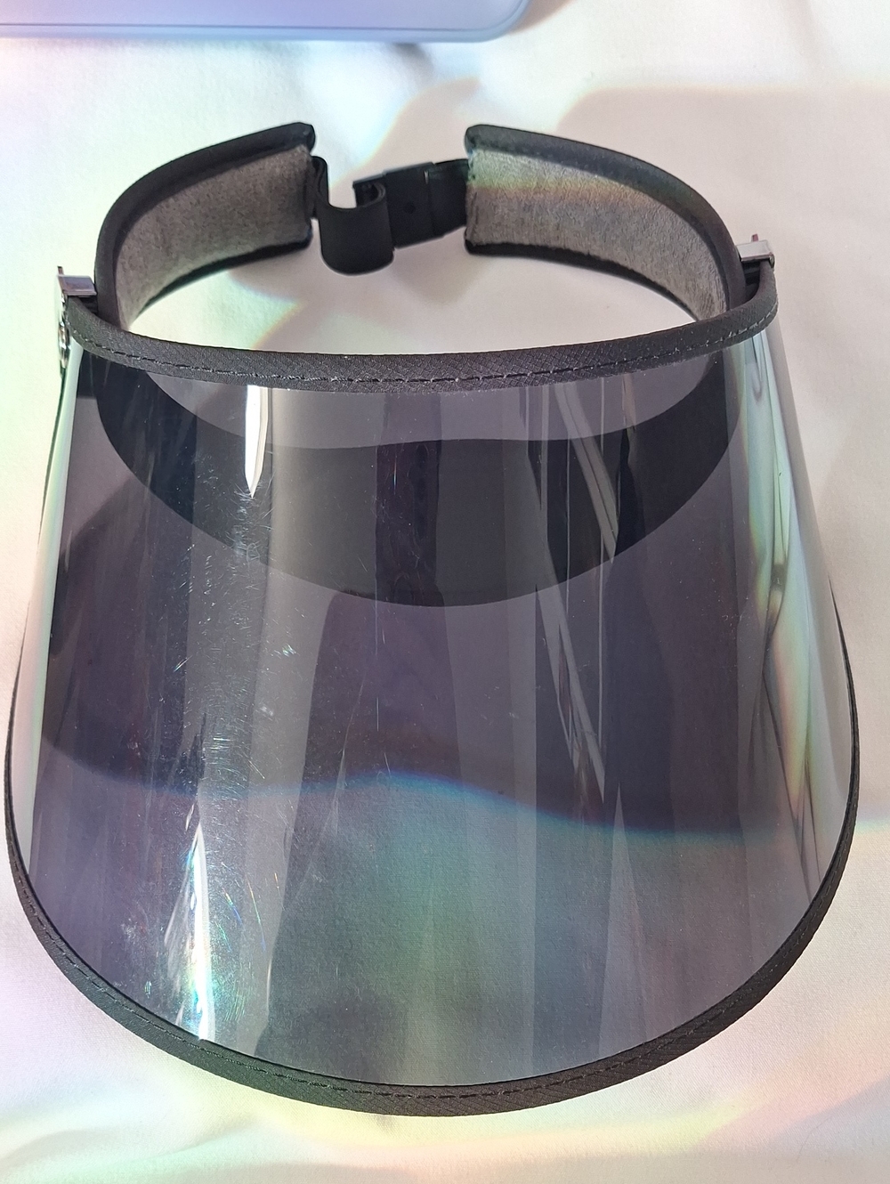 Noli Yoga Adjustable Black Visor Face Shield